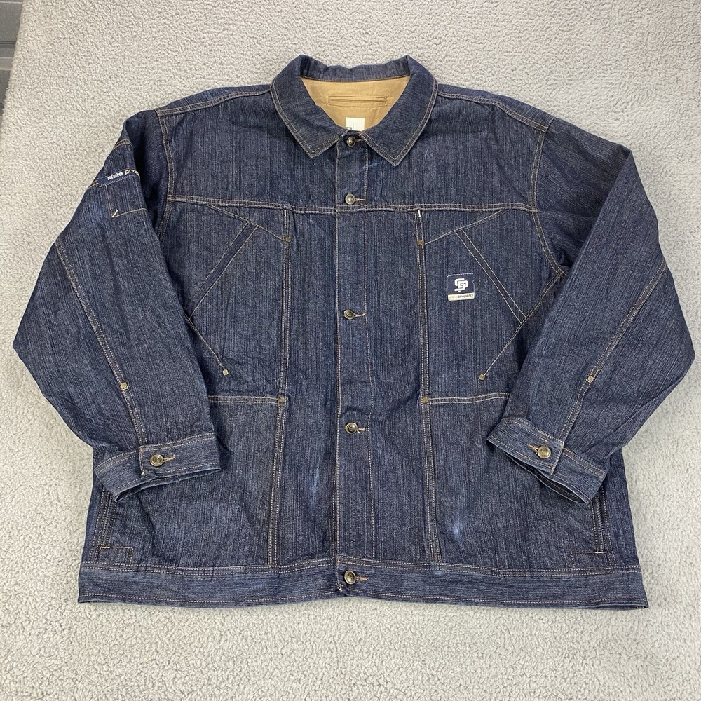 State Property Jacket Mens 3XL Blue Chore Coat Rocawear Denim Hip Hop Y2K